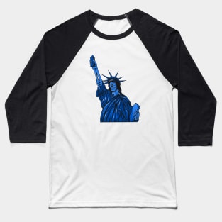 Liberty Paint The Town Blue Baseball T-Shirt